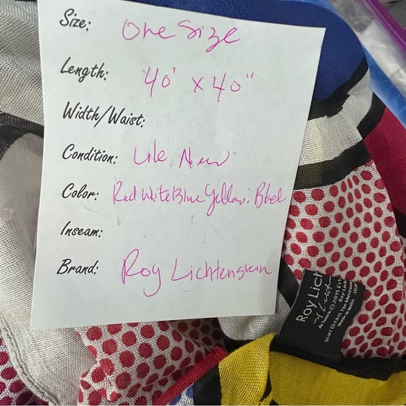 New Roy Lichtenstein Graphic Scarf - Picture 5 of 7